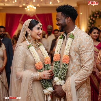 Raveena Tandon marrying her young blacked African friend x